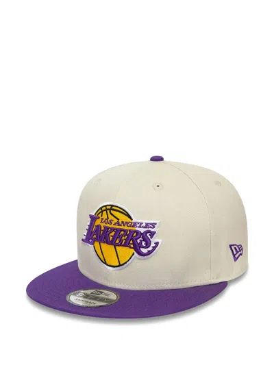 New Era X Los Angeles Lakers Cotton Cap In White