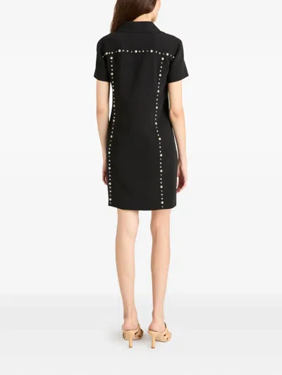 Cinq À Sept Stud-embellished Mini Dress In Black