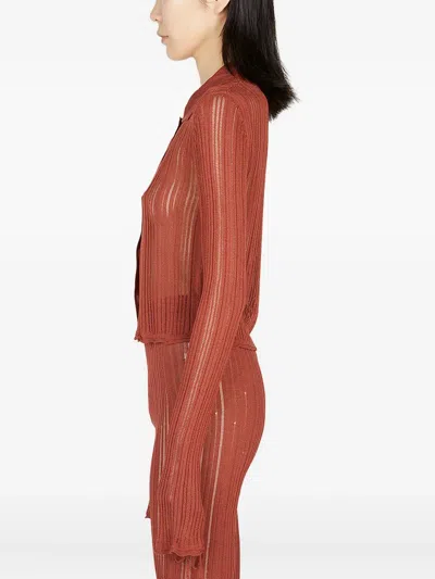 Marco Rambaldi Long-sleeved Shirt In Burgundy