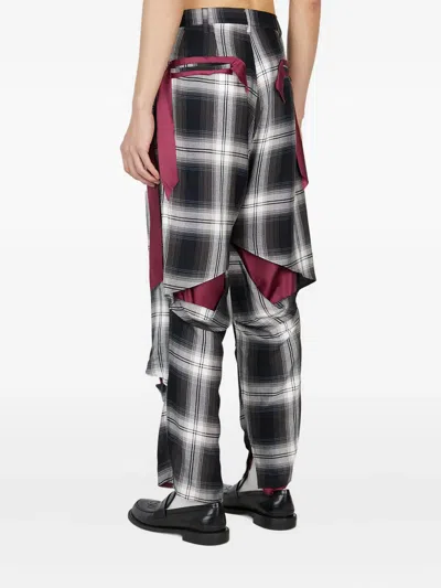 Sulvam Wide Slash Pants In Black