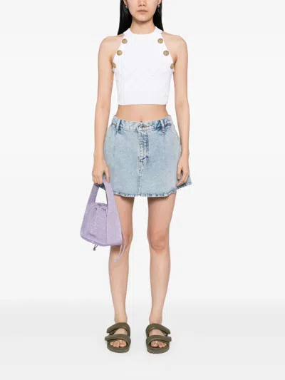 Frame The Pleated Skirt In Blue