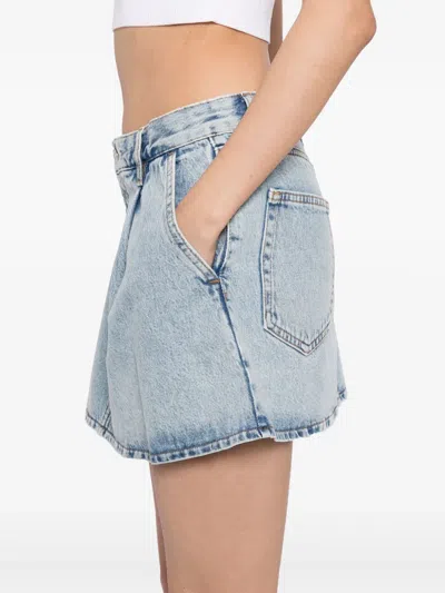 Frame The Pleated Skirt In Blue