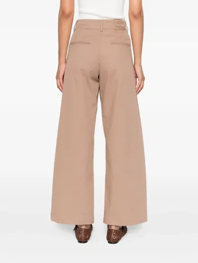 S Max Mara Buttoned Cotton-blend Straight Trousers