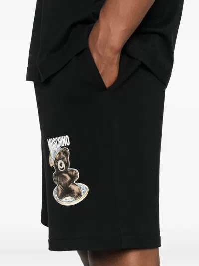 Moschino Cotton Pants In Black
