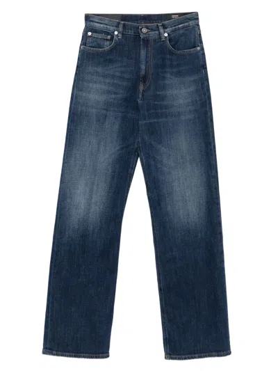 Dondup Logo-patch Jeans In Blue