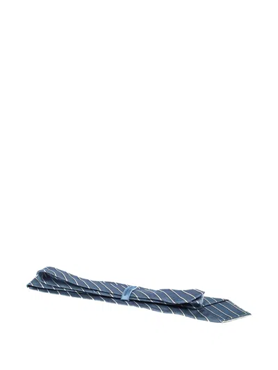 Pre-owned Ermenegildo Zegna Vintage Diagonal-stripe Silk Tie