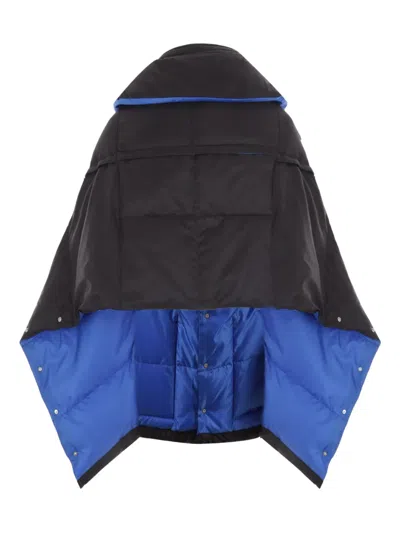 Comme Des Garçons Tao Padded Snap-button Cape In Gray