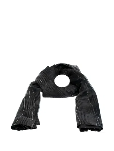 Pre-owned Giorgio Armani Crystal-embellished Scarf