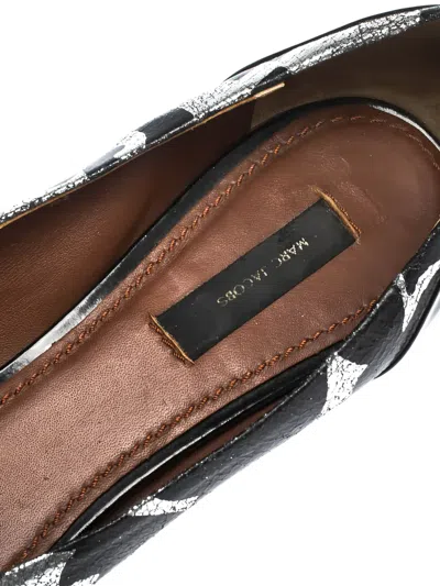 Pre-owned Marc Jacobs Pointed-toe Bow-detail Ballet Flats
