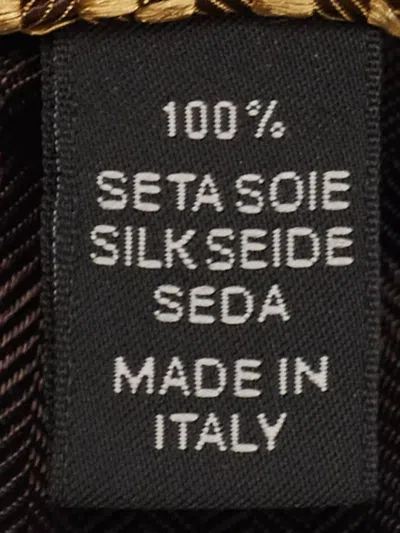 Pre-owned Ermenegildo Zegna Vintage Geometric-pattern Silk Tie