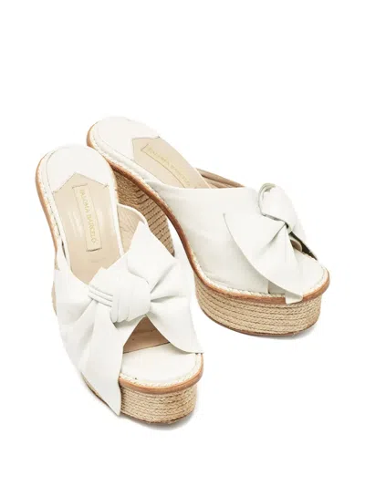 Pre-owned Paloma Barceló 75mm Bow-detail Espadrilles