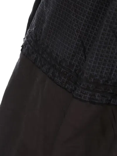 By Walid Patchwork Elasticated-waist Straight Trousers In Black