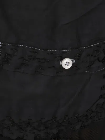 By Walid Patchwork Elasticated-waist Straight Trousers In Black