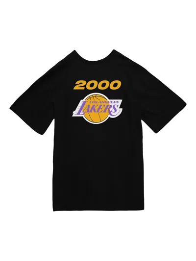 Mitchell & Ness Los Angeles Lakers 2000 "finals" T-shirt In Black
