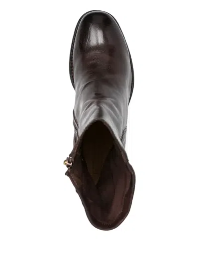 Lemargo 60mm Zipped Leather Ankle Boots In Multi