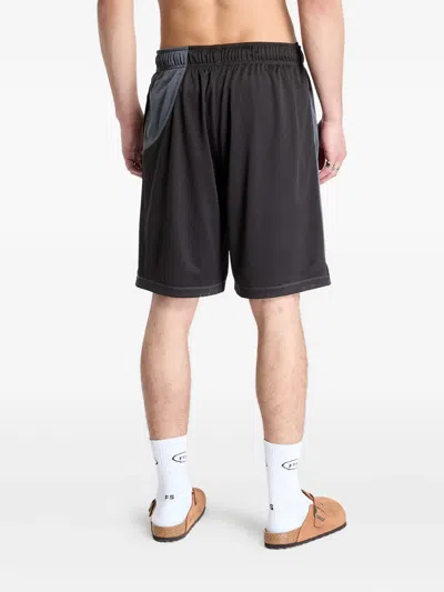 Dime Mesh Panel Shorts In Gray