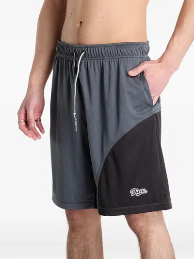 Dime Mesh Panel Shorts In Gray