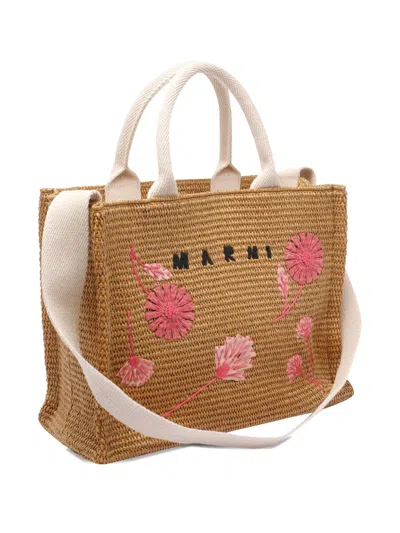 Marni Medium Embroidered-floral Tote Bag