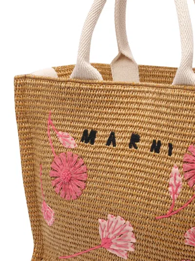 Marni Medium Embroidered-floral Tote Bag