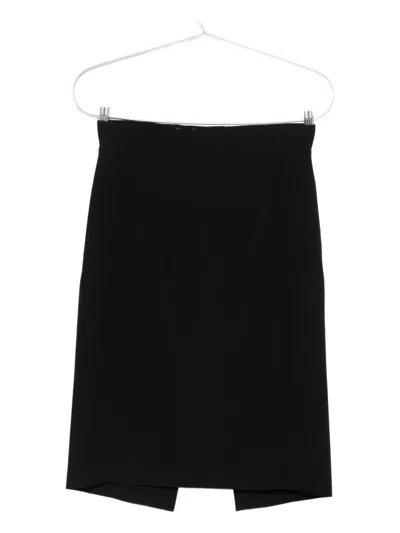 Mugler Panelled Midi Skirt In Black