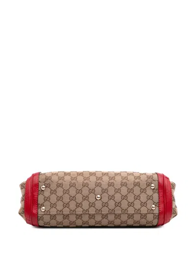 Pre-owned Gucci 2016-2025 Gg Canvas Bella Satchel