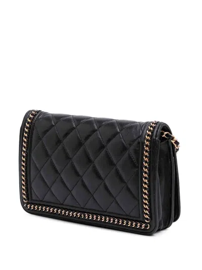 Pre-owned Chanel 2017-2018 Quilted Calfskin Chain Around Boy Wallet On Chain Crossbody Bag