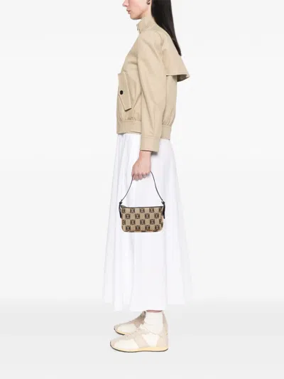 Pre-owned Loewe 2003 Mini Anagram Canvas Pochette Shoulder Bag