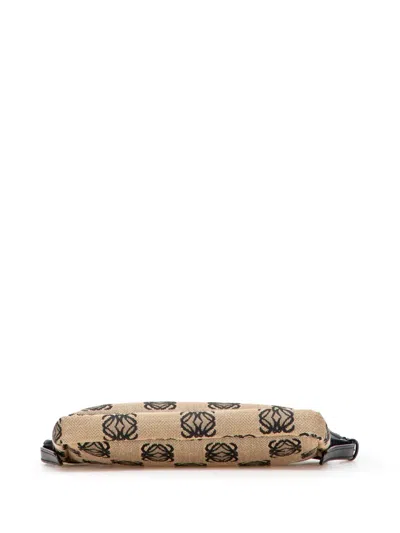 Pre-owned Loewe 2003 Mini Anagram Canvas Pochette Shoulder Bag