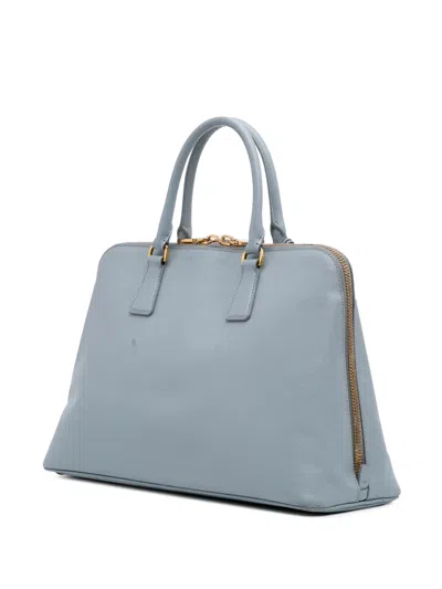 Pre-owned Prada 2010-2025 Large Saffiano Lux Promenade Satchel