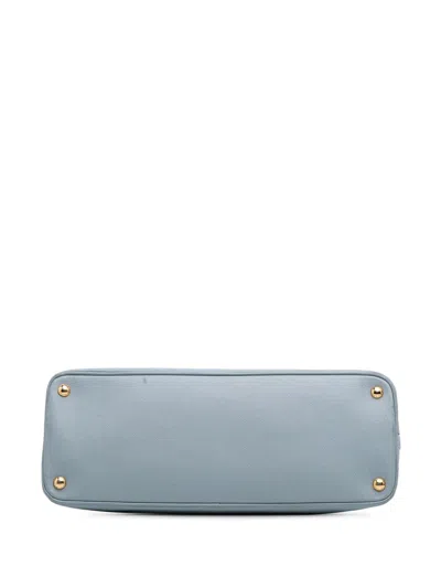 Pre-owned Prada 2010-2025 Large Saffiano Lux Promenade Satchel
