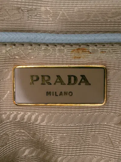 Pre-owned Prada 2010-2025 Large Saffiano Lux Promenade Satchel