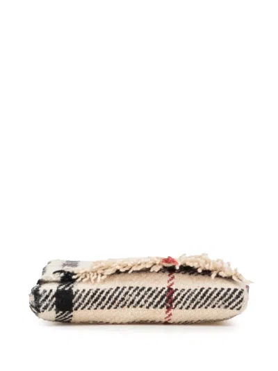 Pre-owned Burberry 2000-2017 Nova Check Wool Crossbody Bag