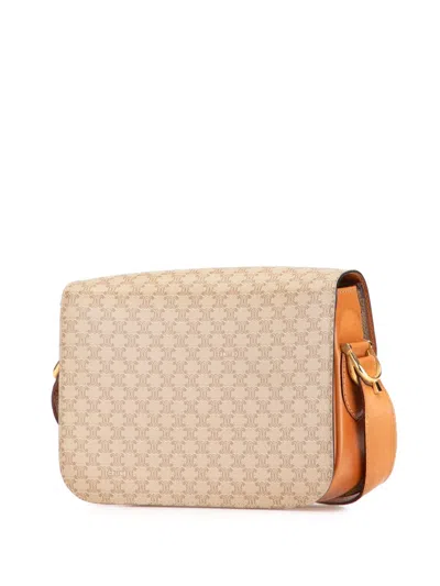 Pre-owned Celine 2010 Macadam Coated Canvas Horse Carriage Crossbody Bag