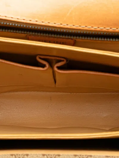 Pre-owned Celine 2010 Macadam Coated Canvas Horse Carriage Crossbody Bag