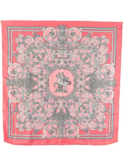 Pre-owned Hermes 1990-2015 Les Tuileries Silk Scarf Scarves
