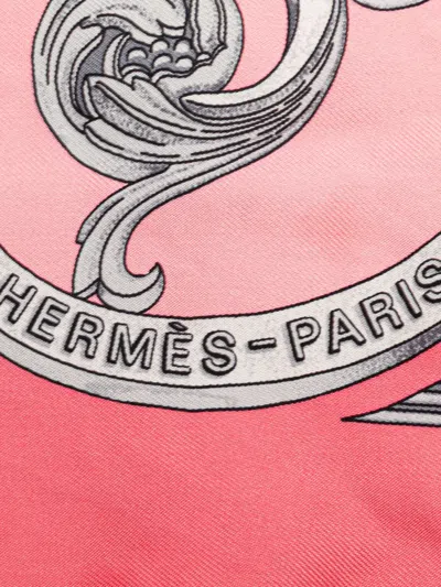 Pre-owned Hermes 1990-2015 Les Tuileries Silk Scarf Scarves