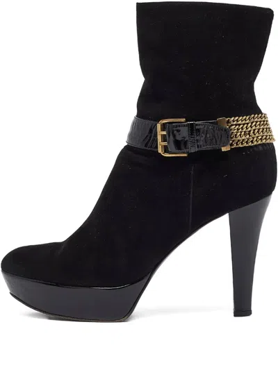 Pre-owned Casadei Vintage 110mm Leather Ankle Boots