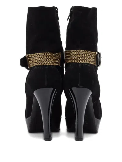 Pre-owned Casadei Vintage 110mm Leather Ankle Boots