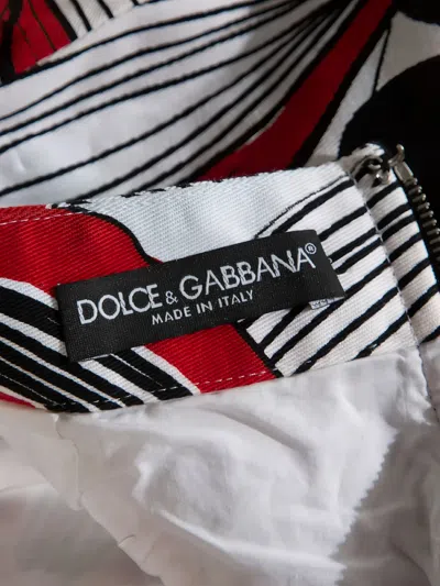 Pre-owned Dolce & Gabbana Floral-print Midi Skirt