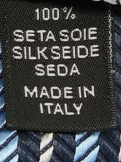 Pre-owned Ermenegildo Zegna Vintage Diagonal-stripe Silk Tie