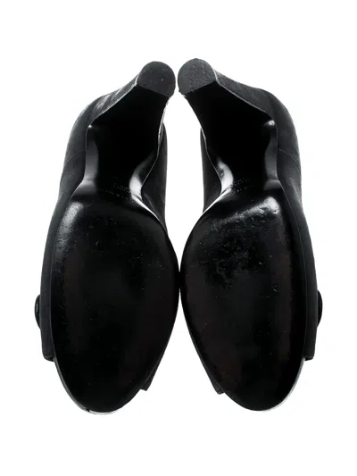 Pre-owned Sergio Rossi Vintage 105mm Peep-toe Suede Pumps