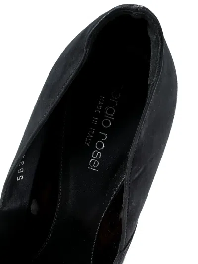 Pre-owned Sergio Rossi Vintage 105mm Peep-toe Suede Pumps
