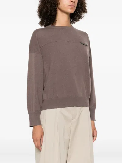 Brunello Cucinelli Relaxed-fit Cashmere Sweater With Classic Silhouette In Brown