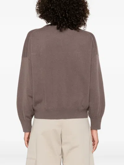Brunello Cucinelli Relaxed-fit Cashmere Sweater With Classic Silhouette In Brown