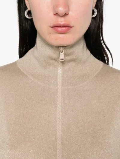 Brunello Cucinelli Zip-fastening Cardigan In Neutral
