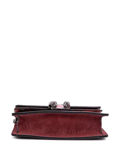 Pre-owned Gucci 2016-2024 Super Mini Gg Supreme Blooms Dionysus Crossbody Bag In Brown