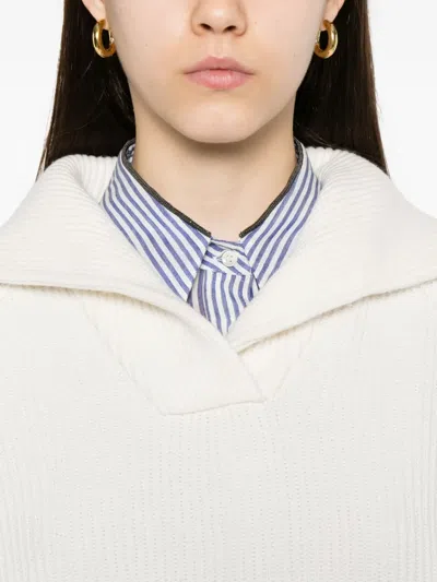 Brunello Cucinelli Women Sweater In White
