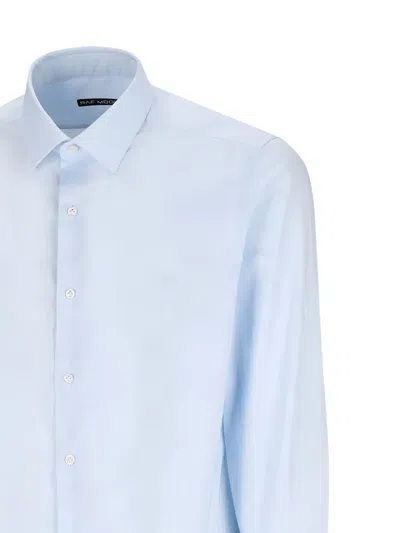 Raf Moore Button-down Shirt In Blue