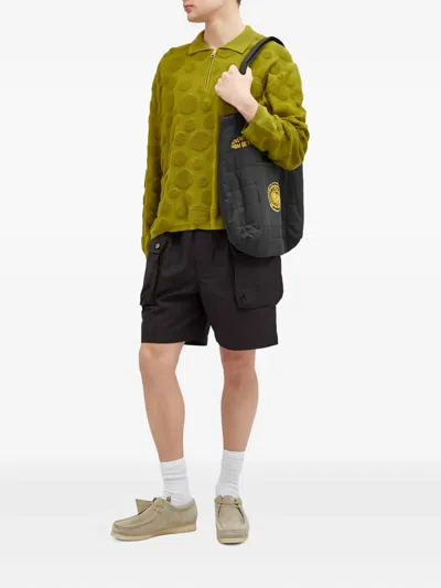 Brain Dead Polka-dot Polo Sweater In Green