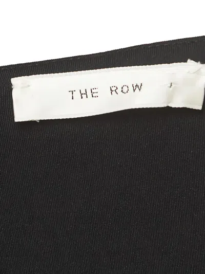 Pre-owned The Row Long-sleeve Cotton Dress In Black